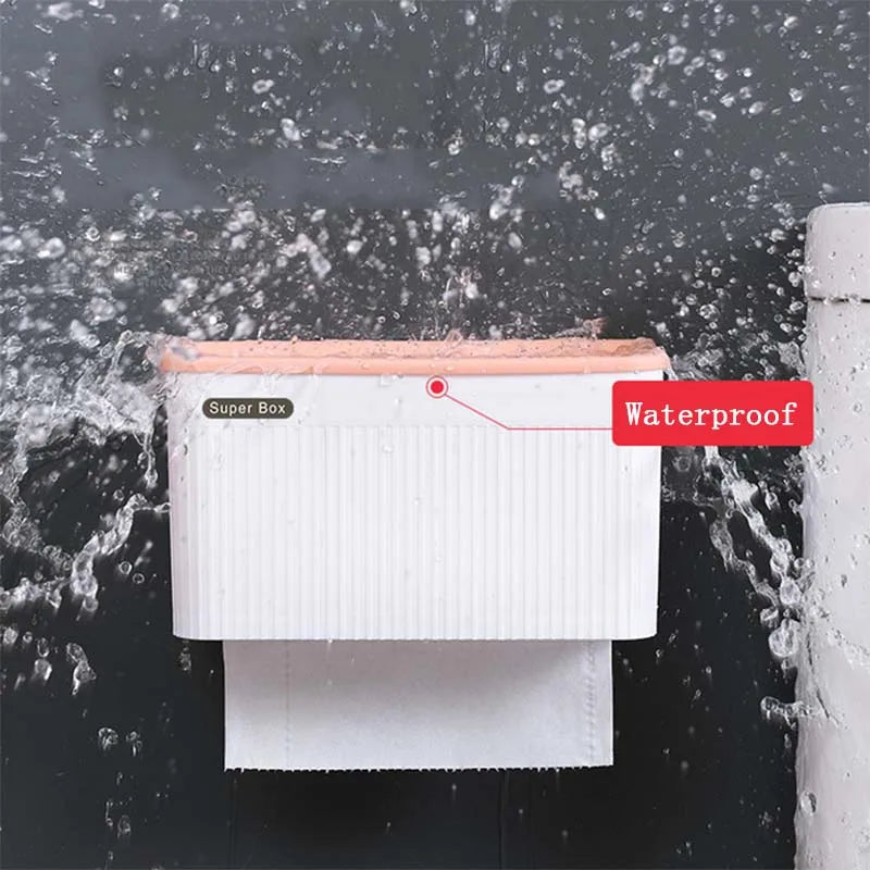 Wandhalterung Toilettenpapierhalter Tissue Box Waterproof Papierhandtuchhalter Case Storage Box Tray Portable Toilettenrollenhalter