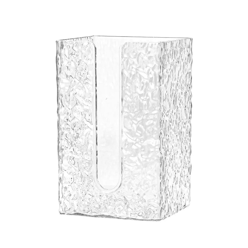 Badezimmer Tissue Box Wall-mounted Paper Case Glacier Style Face Wash Towel Storage Container Sanitary Paper Holder Acrylic Boxes